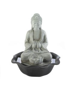 BUDDHA ON LOTUS TABLETOP FOUNTAIN