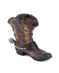 SPURRED COWBOY BOOT PLANTER